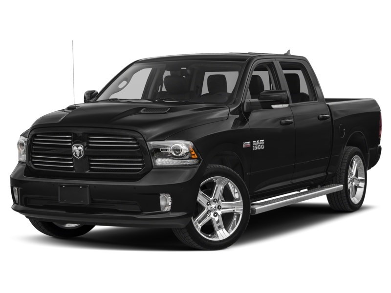 2018 RAM 1500 Sport 4x4 Crew Cab 5'7" Box *Ltd Avail* Brilliant Black Crystal Pearl  Shot 49