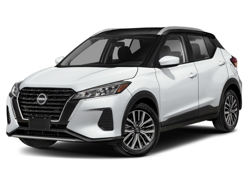 Aspen White TriCoat/Super Black 2024 Nissan Kicks SV FWD exterior