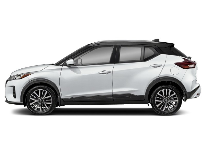 Aspen White TriCoat/Super Black 2024 Nissan Kicks SV FWD exterior
