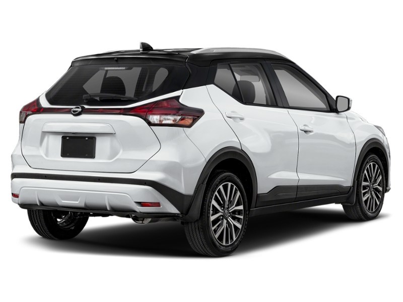 Aspen White TriCoat/Super Black 2024 Nissan Kicks SV FWD exterior