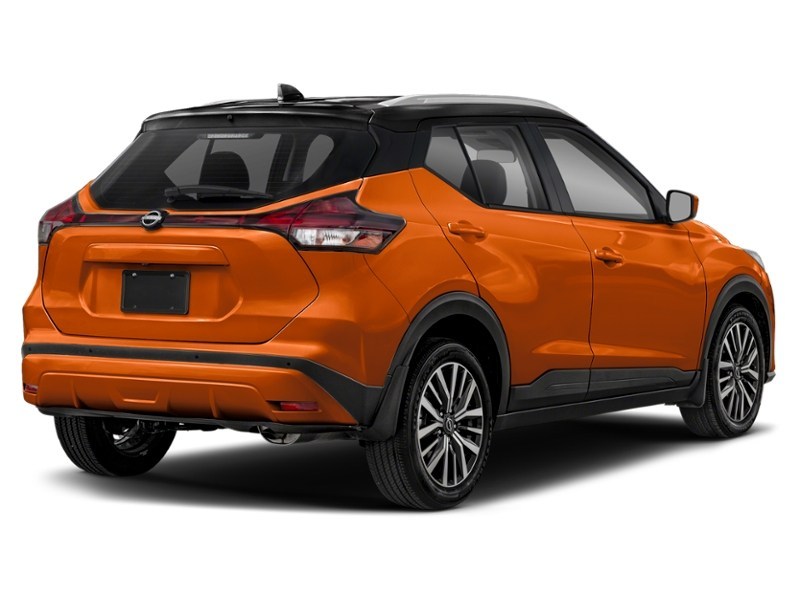 Monarch Orange Metallic/Super Black 2024 Nissan Kicks SV FWD exterior